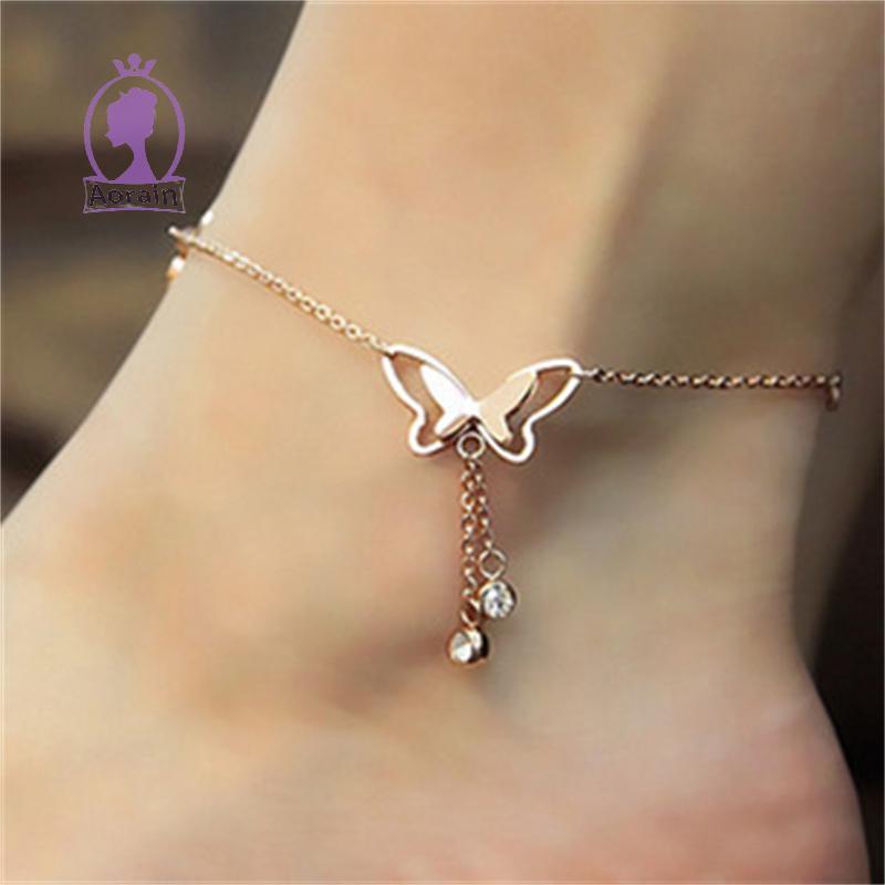 # ANTH # Simplicity Bohemian Hollow Anklets สําหรับผู้หญิงสาวแฟชั่นสร้อยข้อมือข้อเท้าปรับได้ฤดูร้อนช