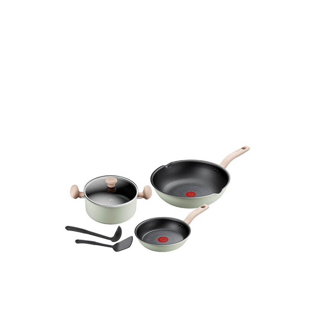 TEFAL - Cookware Sets So Matcha G179S695 6 pcs Light Green [# Kichen #Cookware #Cookware Sets]
