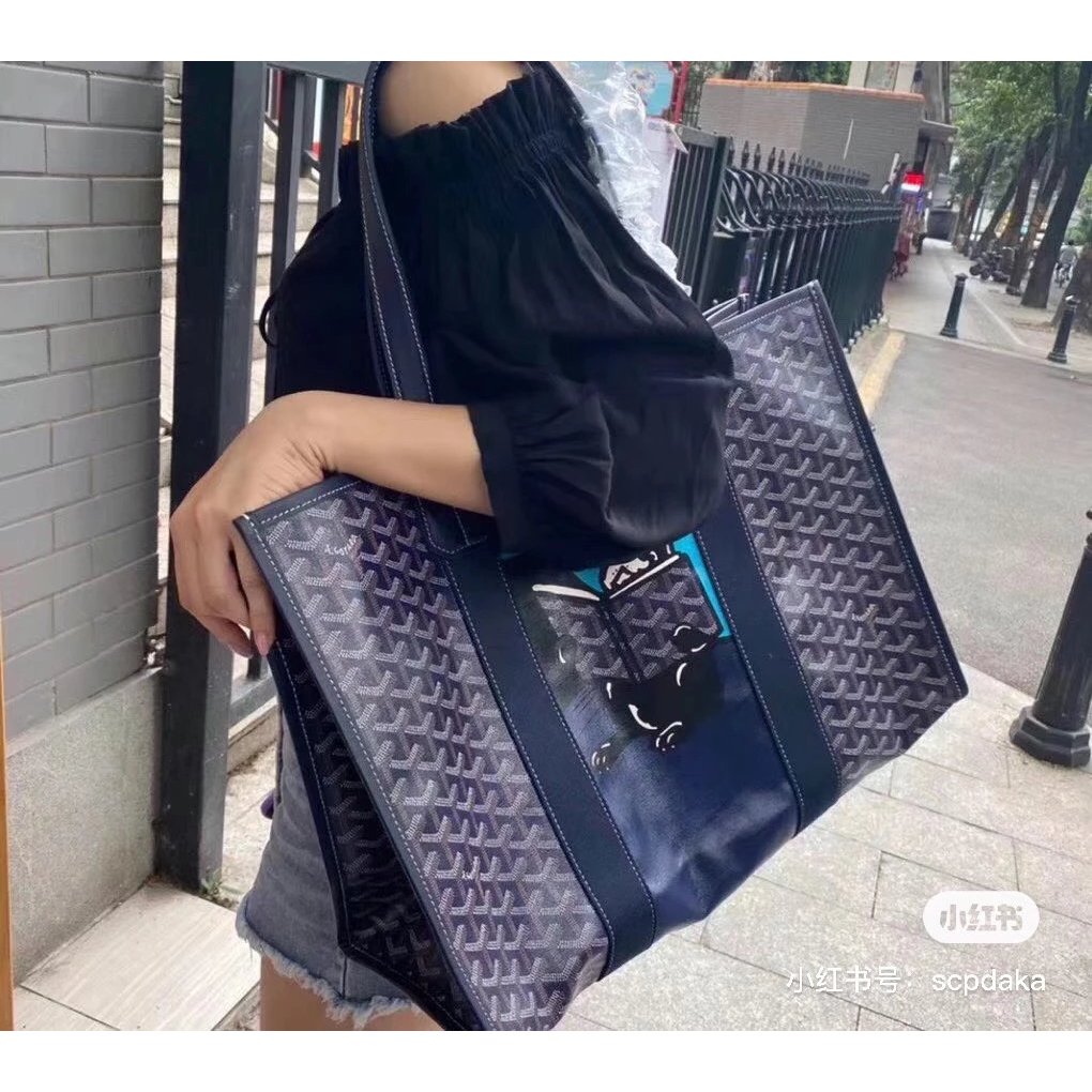 Goya Dog Tooth Fighting Pattern, กระเป๋าโท้ต villette ที่วางจําหน่ายจํานวนจํากัด, Fashionista You In