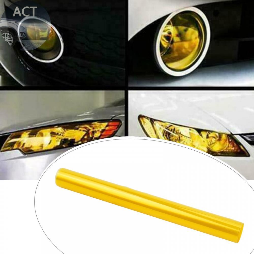 Lamp Film Wrap Yellow 12\"x48 ไฟตัดหมอกไฟหน้า Sporty Racing คุณภาพสูง