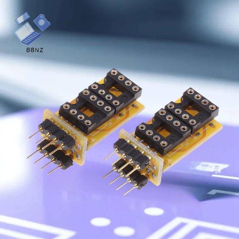 [BBNZ] Dual Single DIP8 ถึง Single -Amp Audio Opamp Adaptor Conversion Seat สําหรับ NE5534 AD797 OPA
