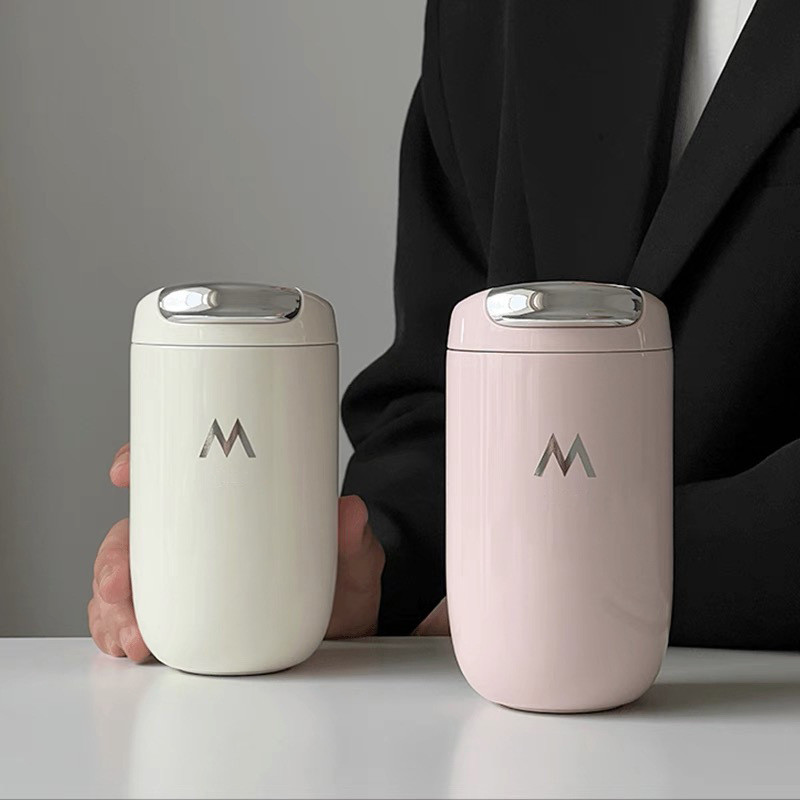 Mstand Retro Goose Egg Coffee Thermos Cup 316 สแตนเลสคู่ถ้วยน้ํา Influencer แบบพกพา THERMOS ถ้วยในครัวเรือนรถ - รูปที่ 2