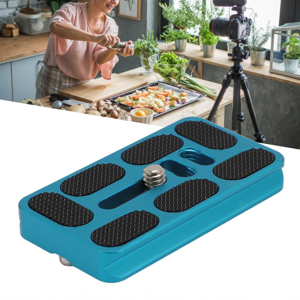 Gugxiom Universal Metal Quick Release Plate 38mm Card Slot แผ่นกล้อง Mount พร้อมเกลียว 1/4in สําหรับ