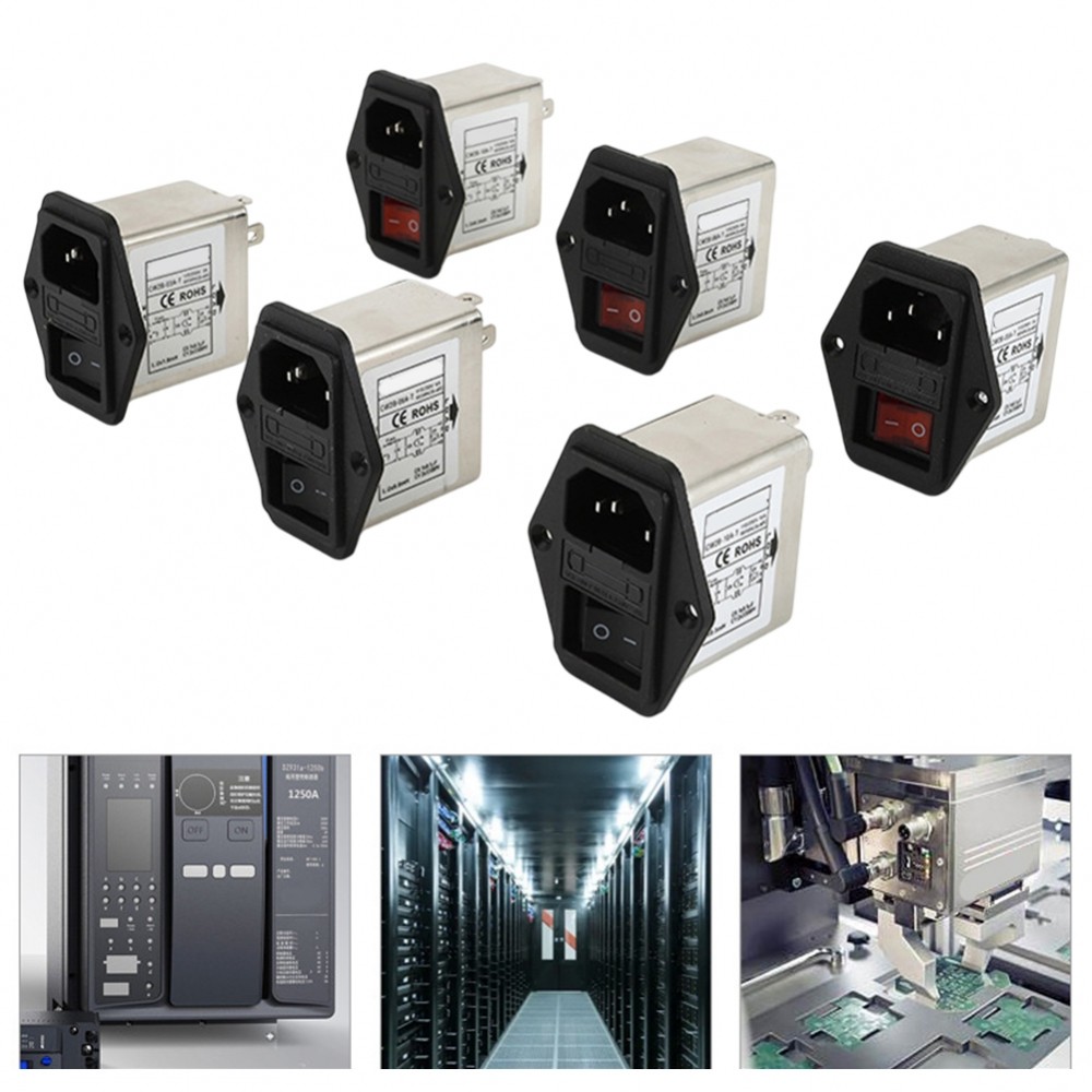 230V สําหรับ EMI Power Filter CW2B พร้อมฟิวส์สําหรับอุตสาหกรรมและเชิงพาณิชย์
