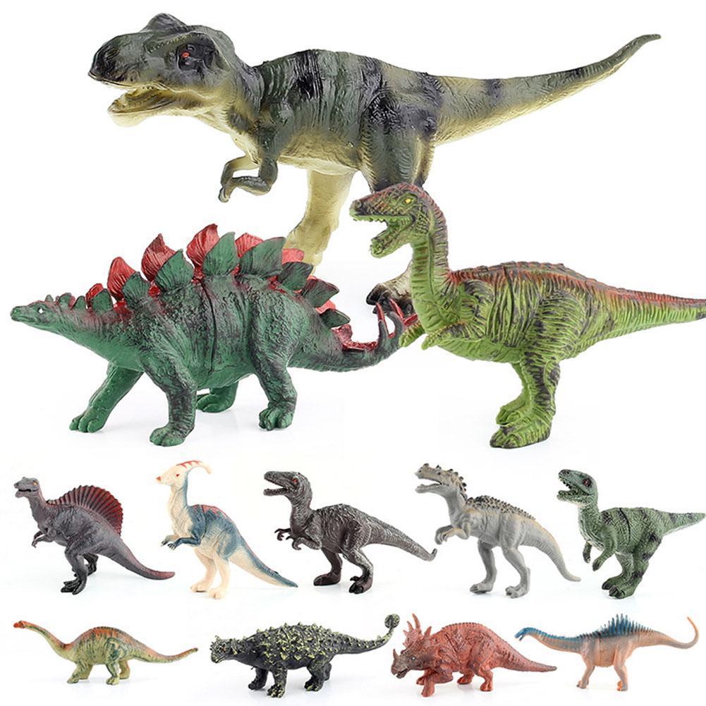 ของเล่น Jurassic World Jurassic Park ไดโนเสาร์ T-rex Tyrannosaurus ของเล่น Triceratops เด็ก I2o1