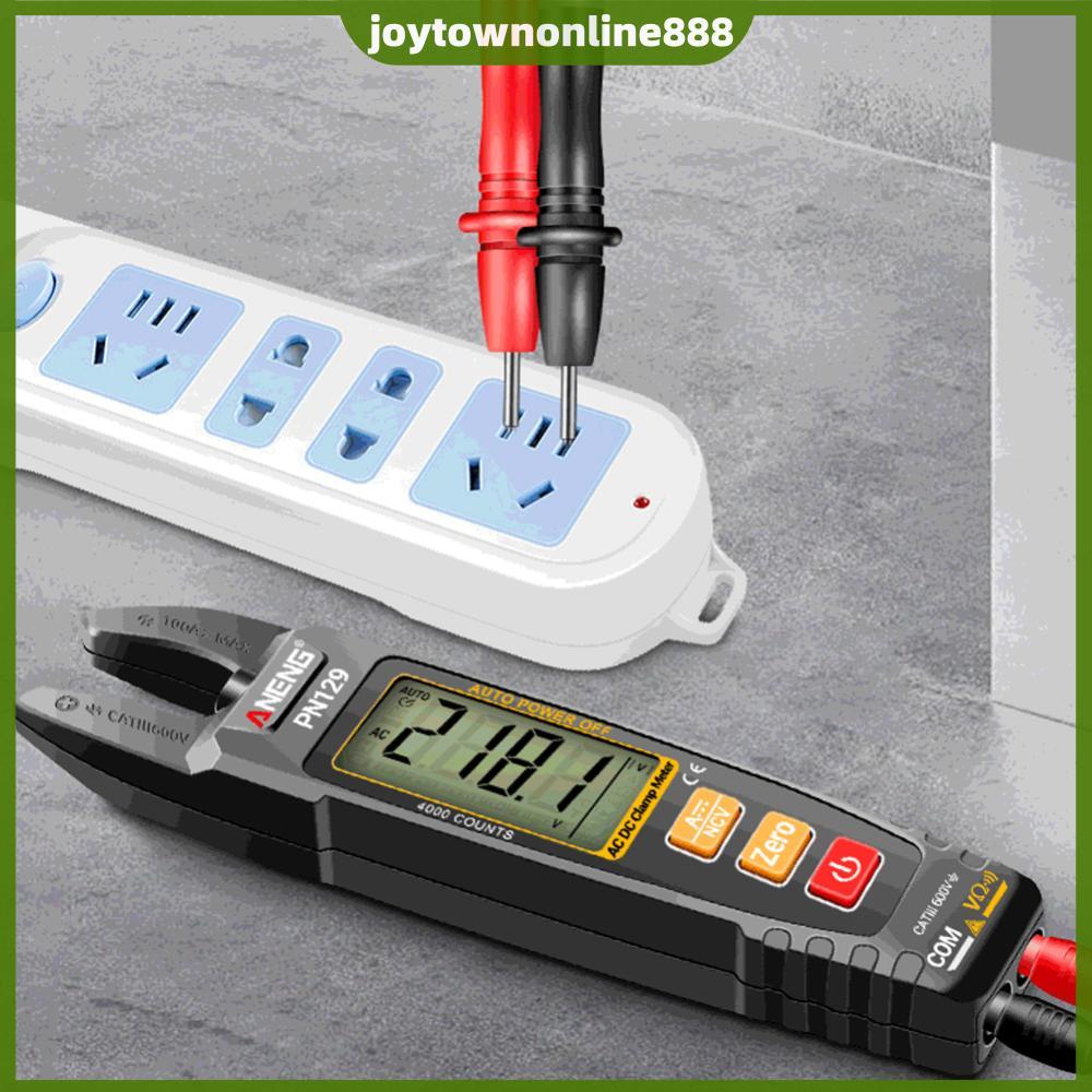 แคลมป์มิเตอร์ AC/DC 600V Voltage Current Resistance Tester 4000 นับความต้านทานคีมเครื่องทดสอบ NCV AC