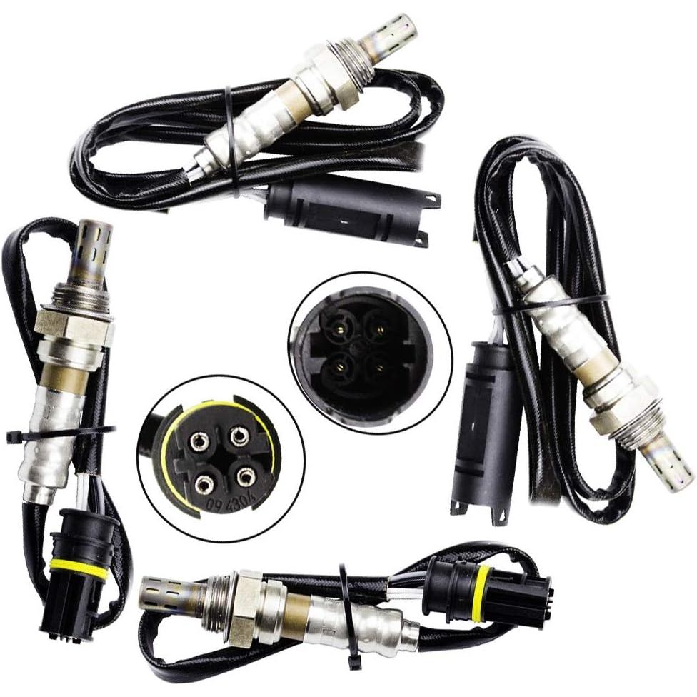 ชุด 4 เซนเซอร์ออกซิเจน O2 สําหรับ 2001 2002 2003 2004 2005 BMW X5 325XI 330XI 2.5L 3.0L ต้นน้ํา + Do