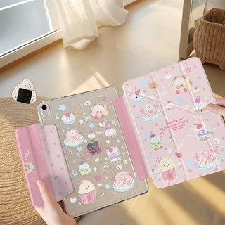 เคส iPad อะคริลิกพับได้ เหมาะสำหรับ Gen11 A16 Gen10 Air7 Air6 Air4/5 10.9 Gen7/8/9 10.2 Pro11 mini6/7 ป้องกันการตกกระแทก