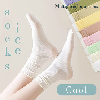 Summer Kaus Kaki Ice Silk Anti UV & Anti Bakteri, Nyaman & Stylish untuk Wanita Dewasa, Bahan Tipis & Breathable, Ideal untuk Aktivitas Harian dan Olahraga Ringan, Stocking Ankle Pendek