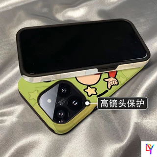 น่ารัก Crayon Shin-chan 2-in-1 Double-LayerสําหรับiPhone 17/16 Pro Max/16 Pro/15/14/13 Pro Max/12/11 Pro Max/Xs Max/7/8 Plus - สีดําAnti-Dropกันกระแทกฝาครอบป้องกัน