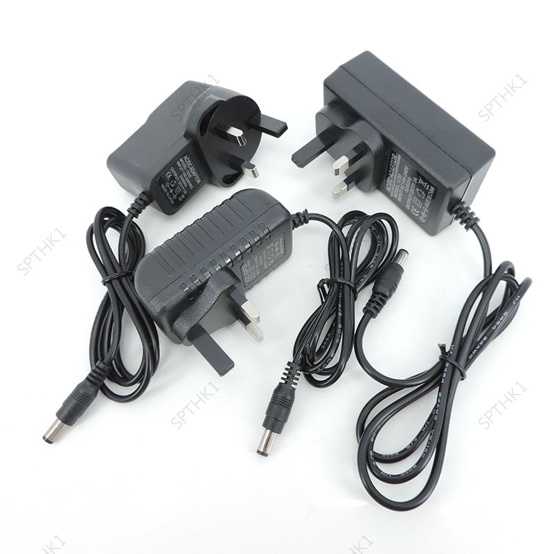 AC TO DC 12V 1A 2A 3A 2000ma 3000ma Power Supply อะแดปเตอร์ชาร์จ UK ปลั๊ก 5.5x2.5 มม.12 V โวลต์ 1000