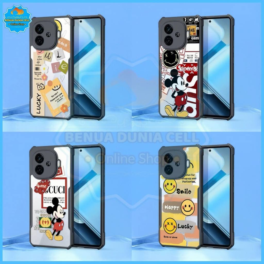 น่ารัก MICKEY MOUSE MOTIF SHOCKPROOF สําหรับ XIAOMI POCO F7 M6 PRO POCO M3 M3 PRO M5 C40 F4 GT 5G F5