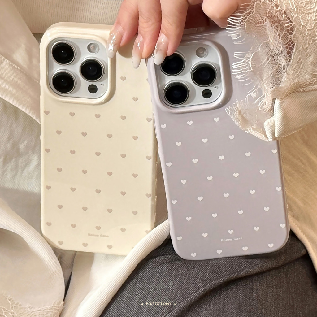 ขอบรูปหัวใจอารมณ์ความรักขนาดเล็กป้องกันเคสโทรศัพท์เหมาะสําหรับ ทีพียู สําหรับ ไอโฟน12 13 14 15 16 17มือโปร สูงสุด