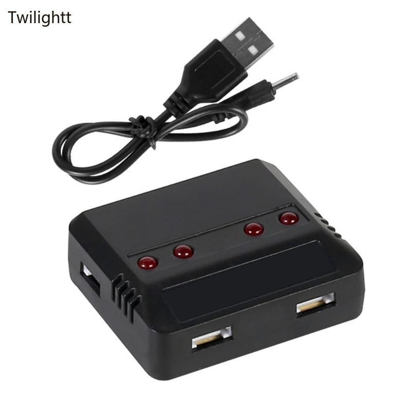 WILI 3 7V Li-po 1 ถึง 4 USB Balance Charger แปลงสายเคเบิลสําหรับ HS330 X5S X5SC S5C X708 SS40 H42 SS