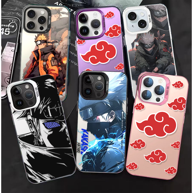สําหรับ Samsung Galaxy S25 S24 S23 Ultra S24FE S25FE Matte อะนิเมะ NARUTO Itachi เลเซอร์ IMD Hard Cover