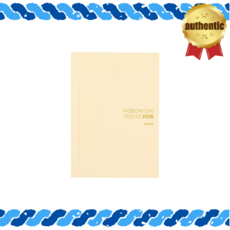 Hobonichi Techo 2026 Cousin English Version [A5/1 Day 1 Page (English)/January/Monday Start]