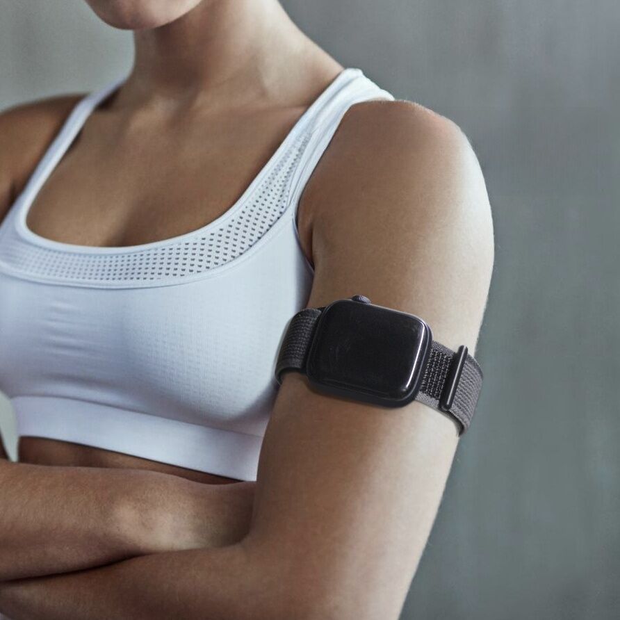 ฟิตเนสวิ่งกีฬาวงแขนเจาะสายนาฬิกาเข้ากันได้กับ Apple Watch Ultra S9 S8 Looponic YEB2 อุปกรณ์อัจฉริยะอุปกรณ์เสริม