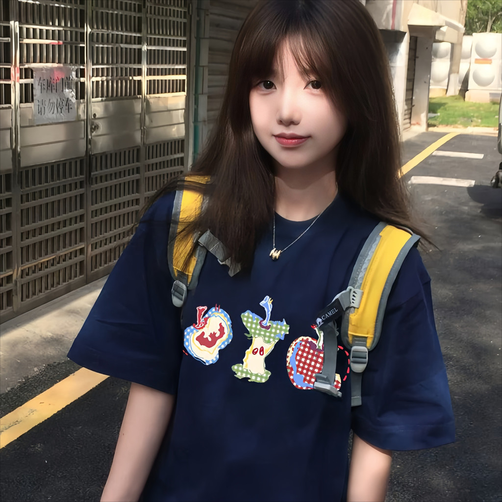 KYO  【พร้อมส่ง】 เกาหลีสไตล์ เสื้อยืด ผู้หญิง พิมพ์ลาย “Three apples” ผ้าCOTTON โคตรนุ่ม OVERSIZE ส่งจากไทย ราคา ถูกที่สุด ดีลบีเคเค แกลเลอรีภาพที่ 6