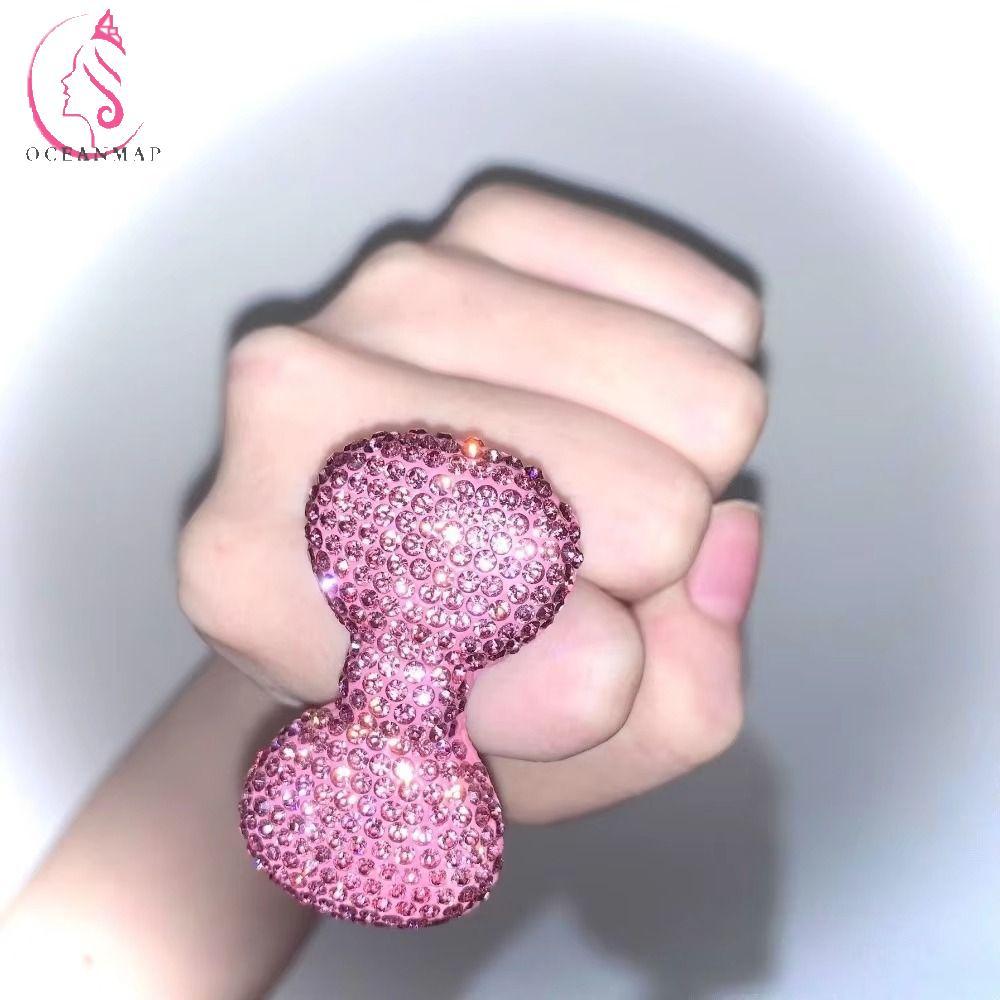 แหวนโบว์สีชมพูสำหรับผู้หญิง, แฟชั่น Bowknot สปาร์คเกิล ดีไซน์ยุค Y2K มิลเลเนียล
