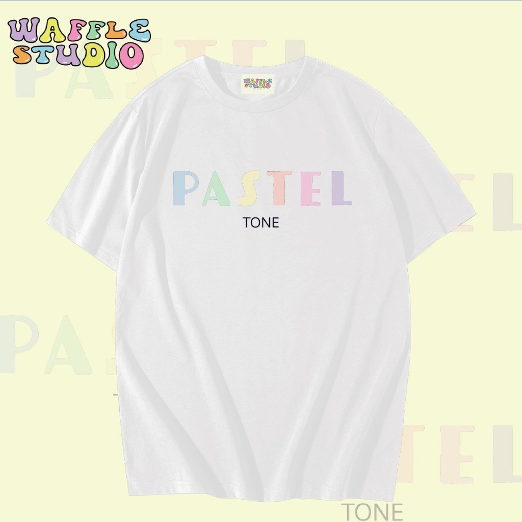 [ ส่งฟรี 🔥 ] WS0671 เสื้อยืดโอเวอร์ไซส์ ผ้าคอตตอน  เสื้อยืดเกาหลี เสื้อยืด  WAFFLE STUDIOS-5XL