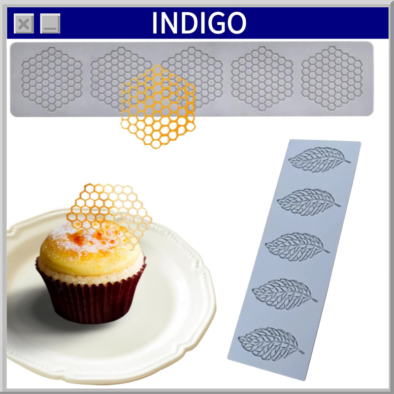 แม่พิมพ์ซิลิโคนรังผึ้ง 3 มม. สําหรับ Gumpaste ช็อกโกแลตเค้กตกแต่ง Lace & Tuile
