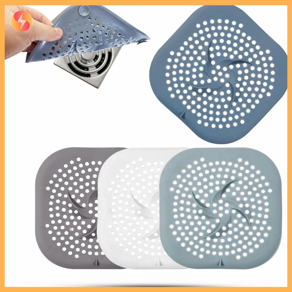 ตะแกรงกรองผมท่อระบายน้ำ Hair Catcher ฝักบัวอ่างล้างจานอ่างอาบน้ํากรองพร้อมถ้วยดูด TPR วัสดุทำความสะอาดง่ายห้องน้ํา – โปรปัง