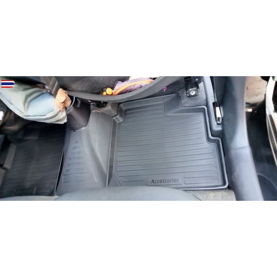 ตรงรุ่น Mitsubishi Attrage 2012-2025 แยกตามตัวเลือก ผ้ายางปูพื้น ยกขอ A/T,M/T ขนส่ง 1-2วันของถึง ถาด