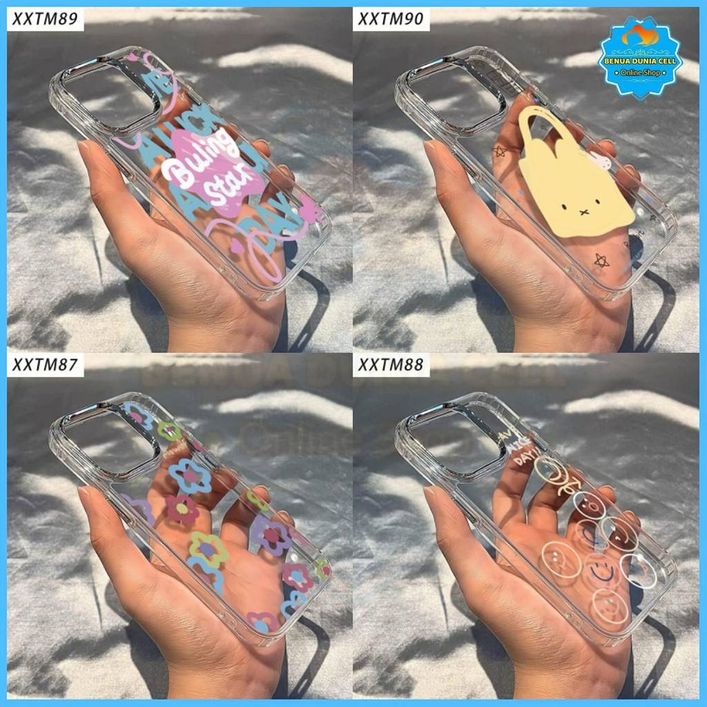 น่ารัก MOTIF CLEAR MILITARY CASE REALME 2 PRO 5 5S 5i 6 6 PRO 7i 8 4G 5G 8 PRO 9i C1 C2 NOTE 50 60 N