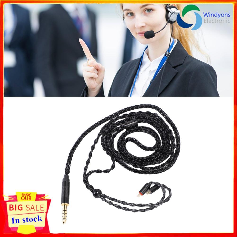 Windyons Windyons Gugxiom 4.4 มม.ถึง 2 พิน IEM สายหูฟัง 16 Core Silver Plated เปลี่ยนอัพเกรดเสียงสำห