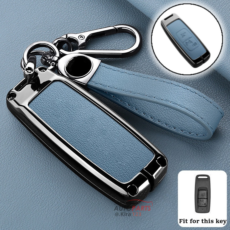 สังกะสีอัลลอยด์ฝาครอบกุญแจรถสบายหนังแท้สําหรับ Honda PXC 160 2021-2024 / Scoopy 2021-2023 / giorno /