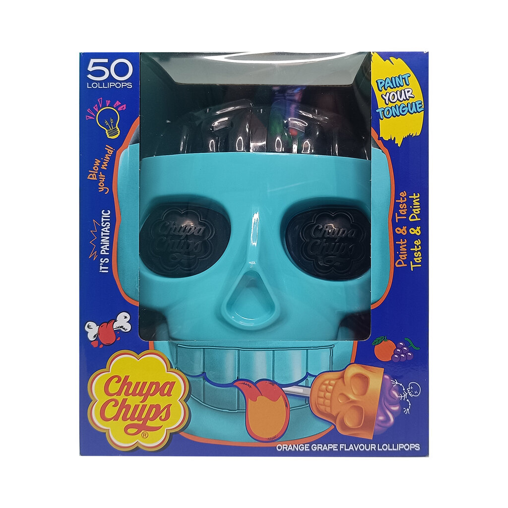 ลูกอมจูปาจุ๊ปส์หัวกะโหลกฮาโลวีน อมยิ้มรุ่นพิเศษ Chupa Chups Skull Halloween VaniLand