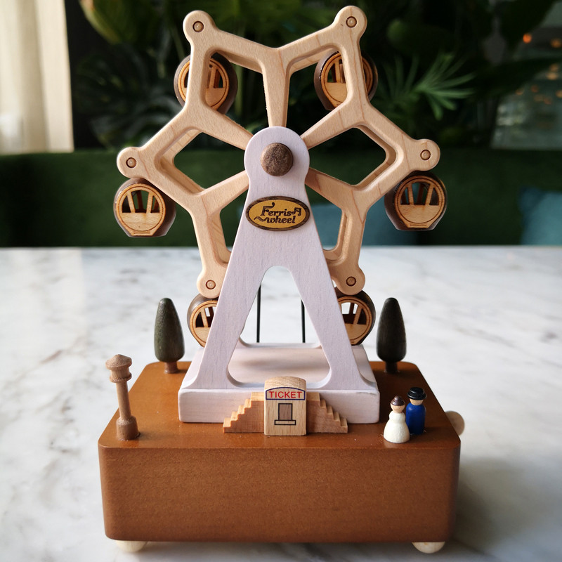 กล่องดนตรีไม้เนื้อแข็งแมวเปียโนสาวของขวัญวันเกิดกล่องดนตรีสร้างสรรค์ของขวัญสําหรับเพื่อนร่วมชั้น - รูปที่ 3