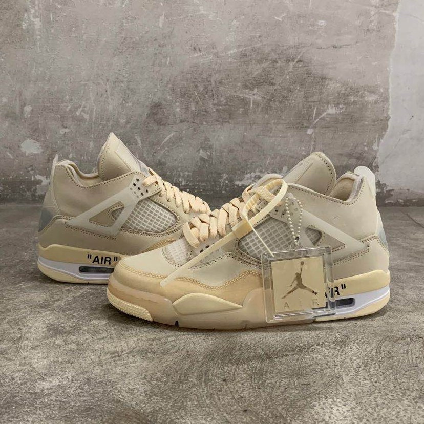 Off-White White Off-White Nike Focus Store X Air Jordan 4 Sail Womens Cv 9388-100