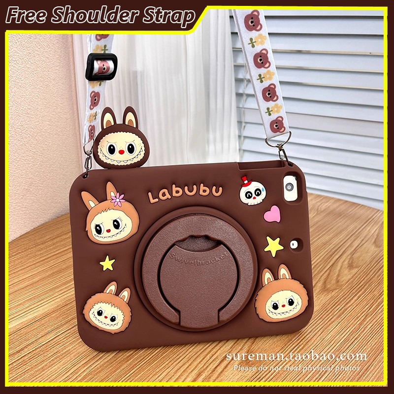 กรณีแท็บเล็ตสําหรับ Infinix Xpad 20 X Pad 20 Pro 12 "2025 3D น่ารักการ์ตูนชายหญิงซิลิคอนขาตั้งซิลิโค