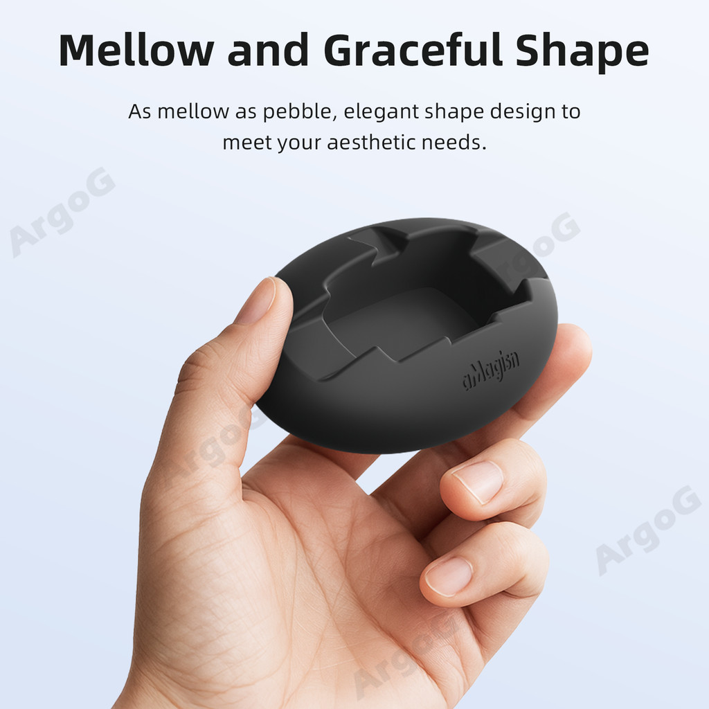 aMagisn ฐานซิลิโคน Insta360 X4 Air / X3 ตั้งโต๊ะและติดรถยนต์ ชาร์จแนวตั้งได้ กาว 3M อุปกรณ์เสริม X4 Air - รูปที่ 4