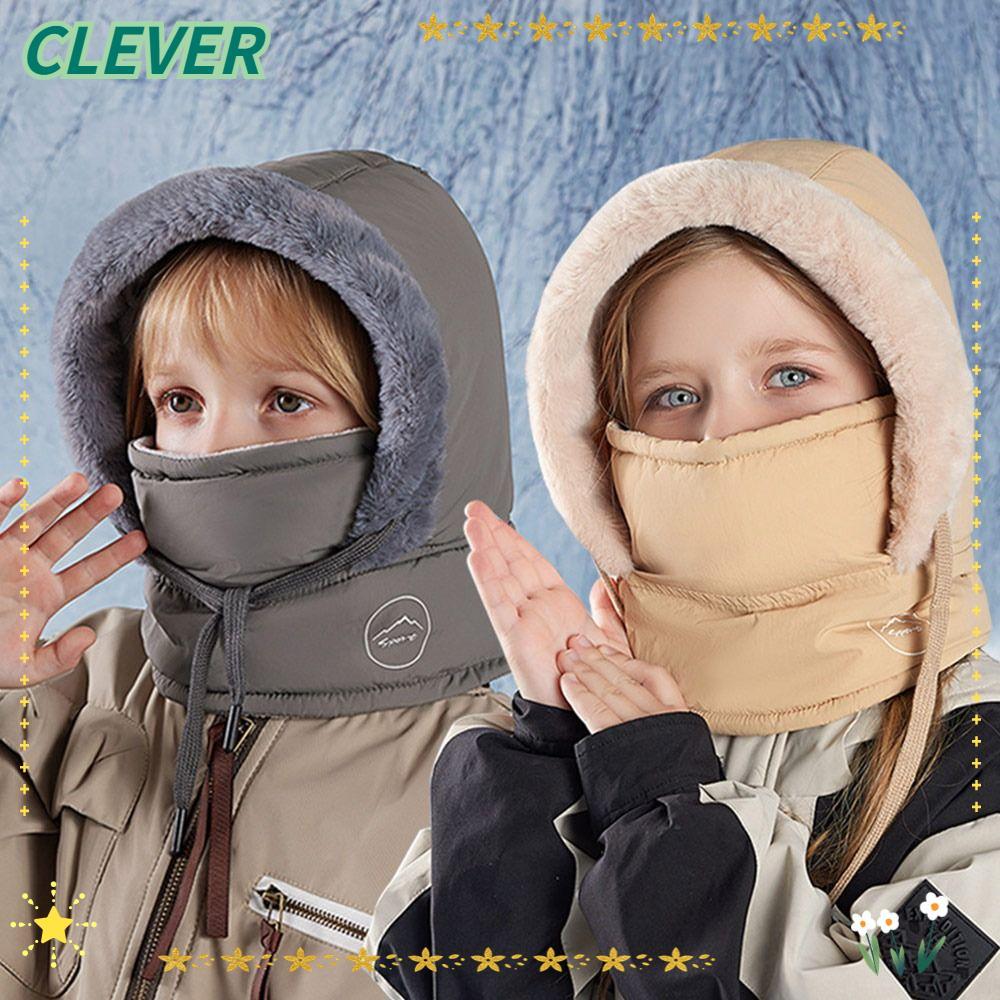 หมวกไหมพรมสำหรับหน้าหนาว กันลมและอบอุ่น สไตล์หมวกสกี ใช้ได้ทั้งคนใหญ่และเด็ก