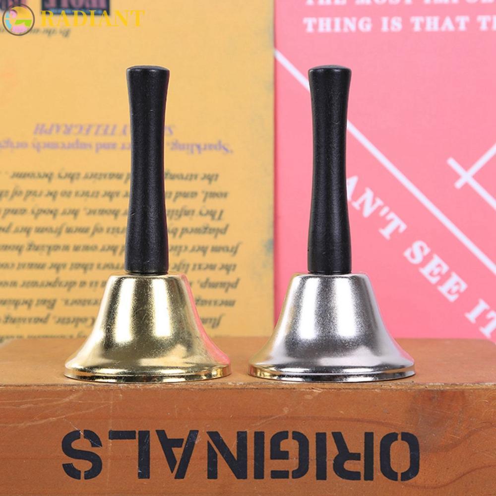 RADIANTF Hand Bell Party Home Alarm โลหะ Loud Dinner Ring