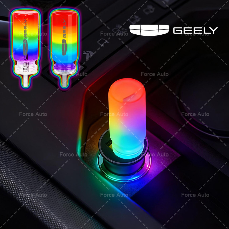 1/2pcs Touch Dimming รถไฟ Led รถ USB Night Light สําหรับ Geely GX3 เรขาคณิต CK Coolray Atlas Emgrand