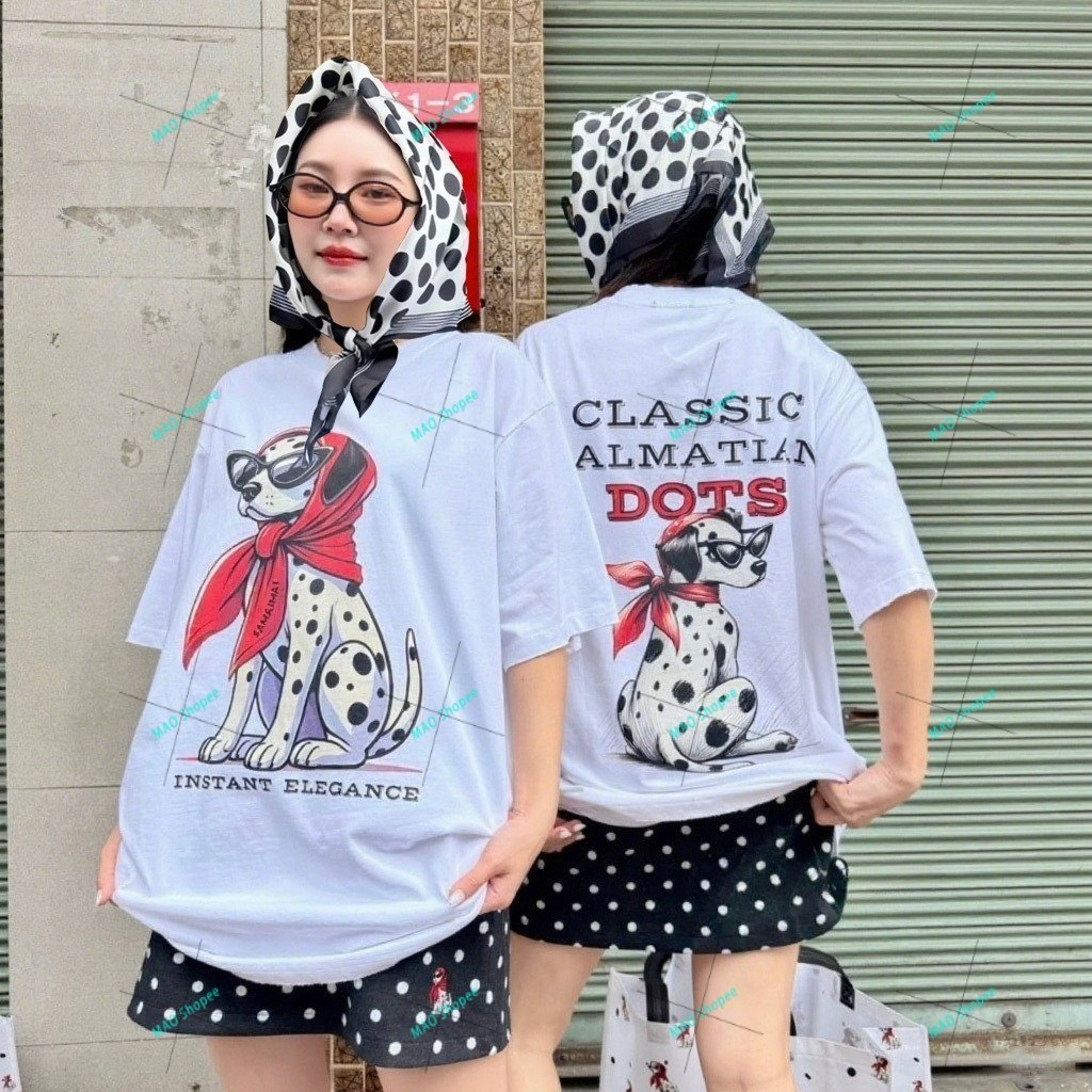 COD✅ (จัดส่งในกรุงเทพฯ) MAO Shop ❗️เสื้อไซส์ใหญ่ ลายหมาสกรีน แต่งขาด ชุดทำงานเกาหลี เสื้อกีฬามีเนื้อสัมผัสเรียบลื่น เสื้