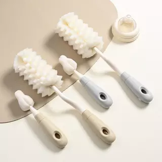 YENESTE ชุดแปรงทําความสะอาดขวด, ชุดขนแปรงด้ามยาว Pacifier Straw Scrubber, ทนทานตามหลักสรีระศาสตร์ 360 องศาแปรงล้างถ้วยแก้วชุดเครื่องมือทําความสะอาดห้องครัว