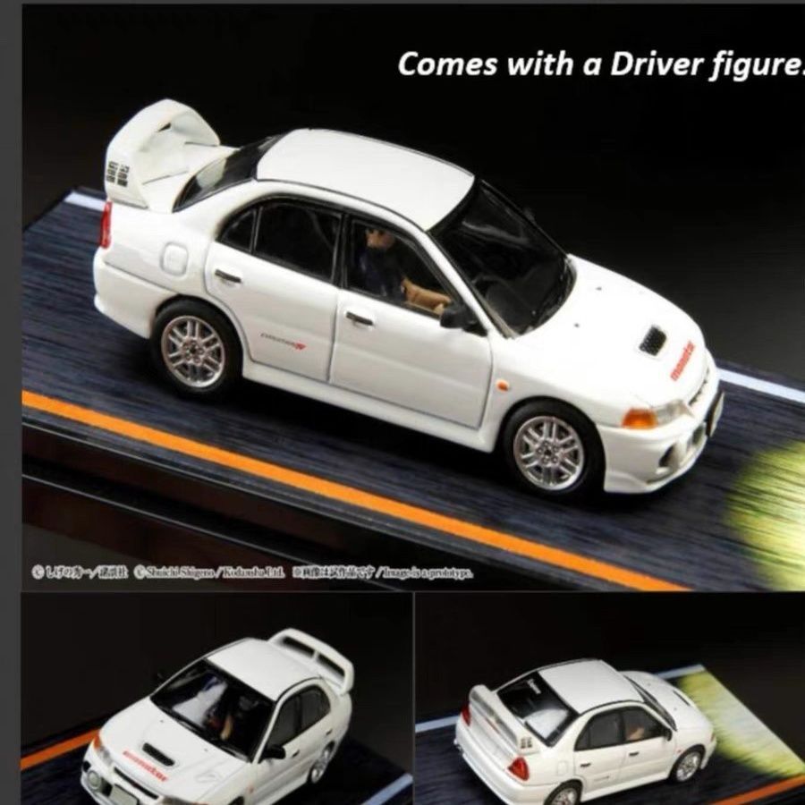 สินค้าใหม่ Hobbyjapan1/64 รถรุ่นรถเครื่องประดับเริ่มต้น D Mitsubishi EVO5 Generation Takumi