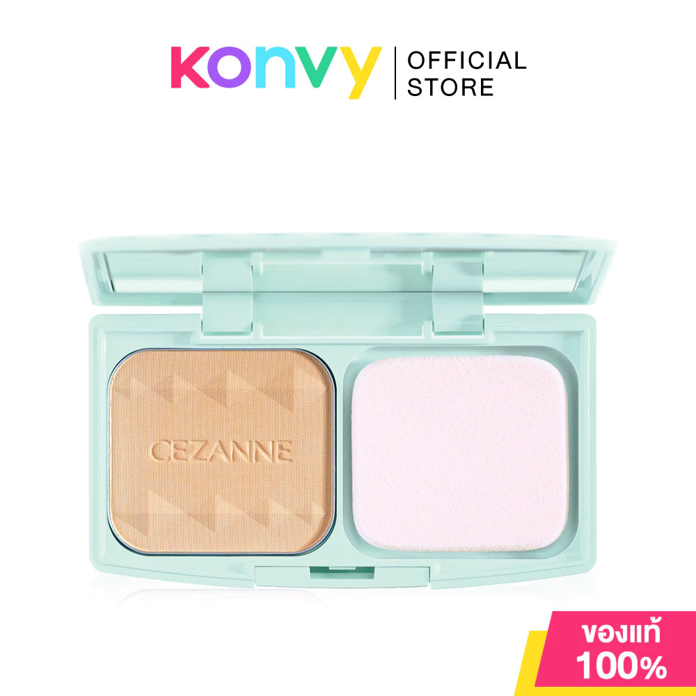 Cezanne UV Foundation EX Plus 11g #EX2 Light Ocher เซซานน์ แป้งพัฟผสมรองพื้น.