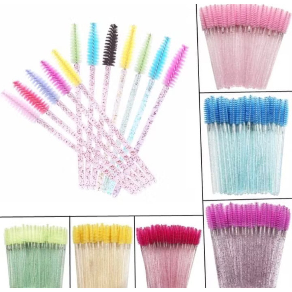 MATA KSM แปรงหวีขนตามาสคาร่า Wand Spoolie หวีคิ้วคริสตัล