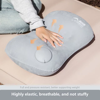 BISINNA Camping Inflatable หมอนแบบพกพา Ultralight Travel เดินป่า Air Sleeping หมอนสําหรับคอและเอว
