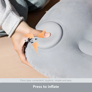 BISINNA Camping Inflatable หมอนแบบพกพา Ultralight Travel เดินป่า Air Sleeping หมอนสําหรับคอและเอว