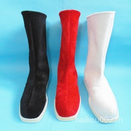เครื่องแต่งกายโบราณรองเท้าHanfuรองเท้าผู้ชายรอบปากผ้ารองเท้าHigh-top Lift-Toeรองเท้าปักรองเท้านาฬิกา