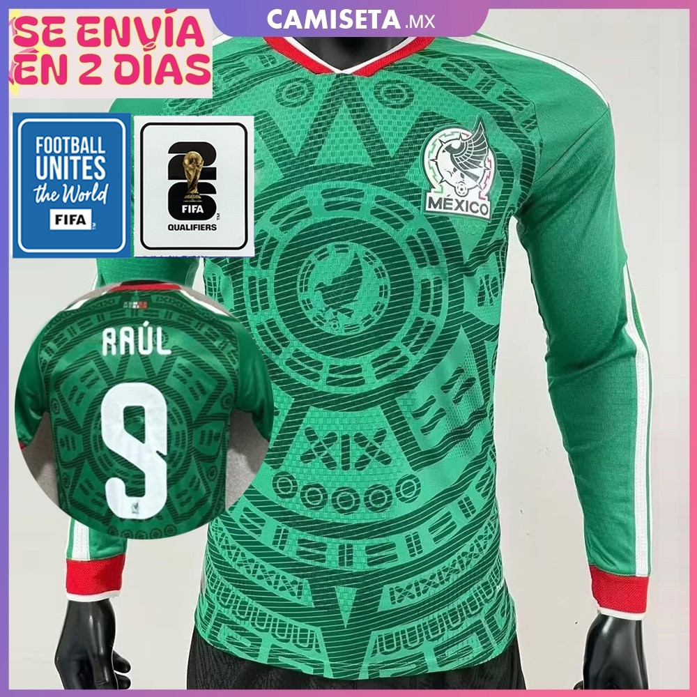 2025-26 Player Jersey Mexico Local Long Sleeve Soccer Shirt