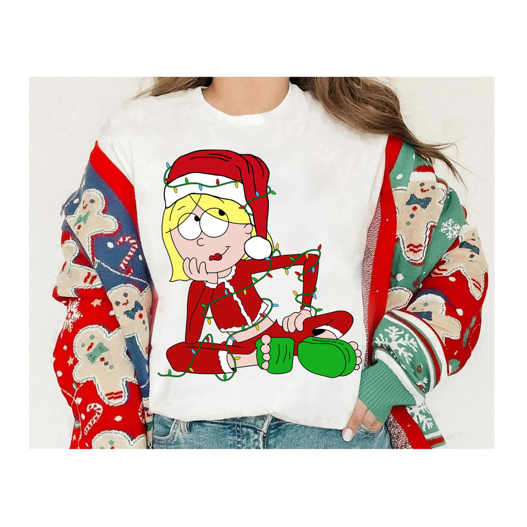 Disney Santa Claus Lizzie McGuire Christmas Light Shirt, This Is A Dreamy Lizzie McGuire Christmas M