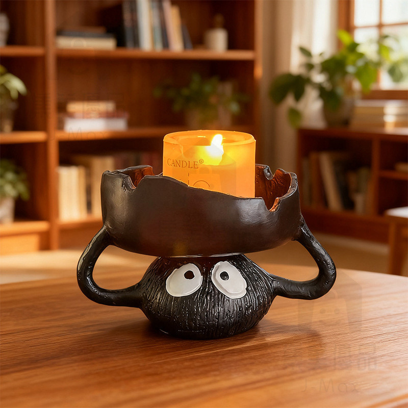 Ins Briquettes Ashtray Windproof Ashtray Ashtray การ์ตูนเชิงเทียนรูปร่าง Ashtray สํานักงานเดสก์ท็อปต