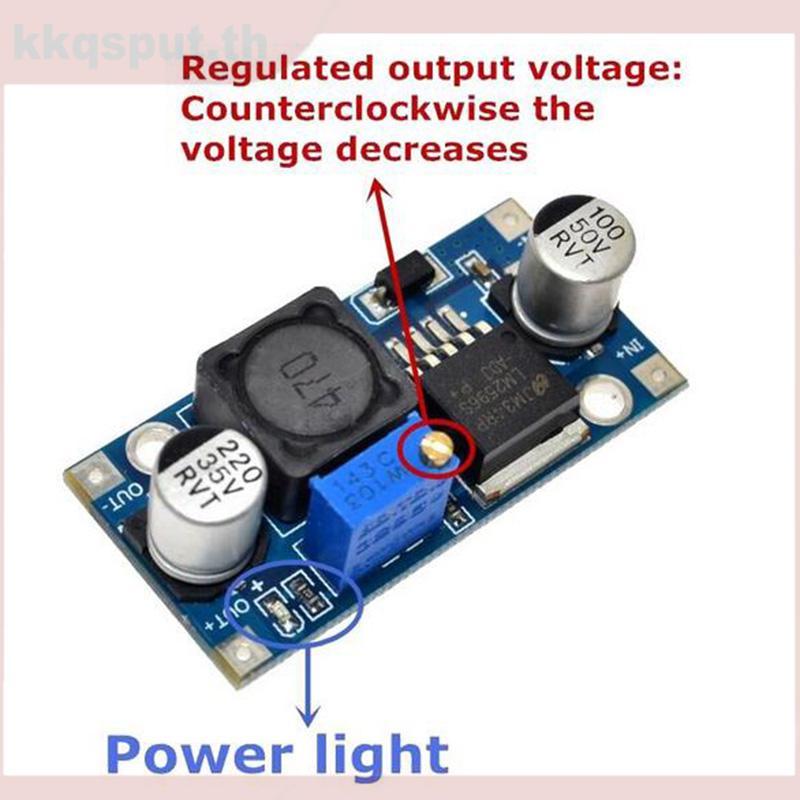DC-DC Step-Down โมดูล 3A ปรับแรงดันไฟฟ้า 24V 12V 5V 3V Step-Down โมดูล THK2